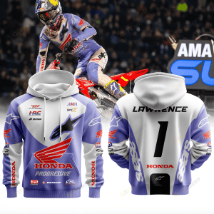 Jett Lawrence Team Honda HRC AMA Supercross 2026 Premium Hoodie