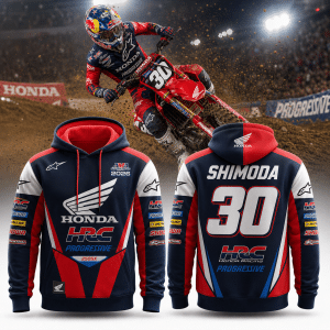 Jo Shimoda Team Honda HRC Progressive 250SX AMA Supercross 2026 Premium Hoodie