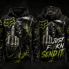 Just Fckn Send It – Fox Racing Green Hoodie X42