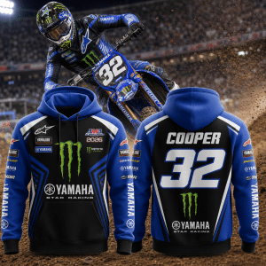 Justin Cooper Monster Energy Yamaha Star Racing AMA Supercross 2026 Premium Hoodie