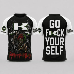 Custom name braapgirls Iron Maiden Kawasaki Racing Apparel X23 Hoodies for motocross girls and dirt bike riders - Hoodies view 2