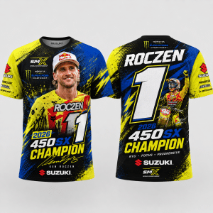 Custom name 2026 AMA Supercross Champion Ken Roczen 2026 Supercross Champion Apparel Hoodies for motocross girls and dirt bike riders - Hoodies view 2