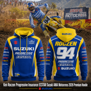 Ken Roczen Progressive Insurance ECSTAR Suzuki AMA Motocross 2026 Premium Hoodie