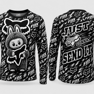 Custom name braapgirls Labubu Fox Racing Just Gonna Send It X21 Fox Racing for motocross girls and dirt bike riders - Fox Racing view 2