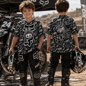 Custom name braapgirls Labubu Fox Racing Just Gonna Send It X21 Fox Racing for motocross girls and dirt bike riders - Fox Racing view 4