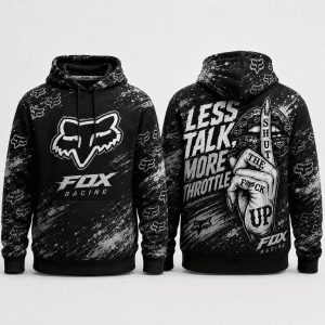 Less Talk, More Throttle- Fox Racing Hoodie X44