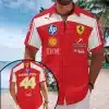 Lewis Hamilton x Scuderia Ferrari Short Sleeve Button-Down Shirt