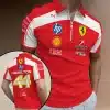 Lewis Hamilton x Scuderia Ferrari Zip Polo Shirt