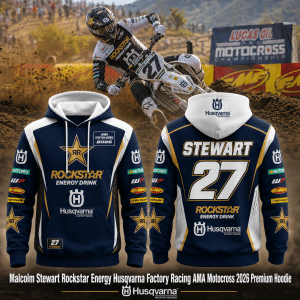 Malcolm Stewart Rockstar Energy Husqvarna Factory Racing AMA Motocross 2026 Premium Hoodie