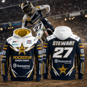 Malcolm Stewart Rockstar Energy Husqvarna Factory Racing AMA Supercross 2026 Premium Hoodie