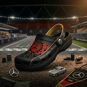 Mercedes Benz Inspired Clogs Shoes