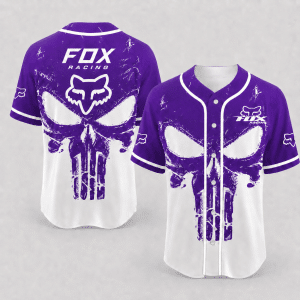 Custom name braapgirls Honda Racing Punisher Skull Hoodie X35 Full Custom Name for motocross girls and dirt bike riders - Full Custom Name view 1