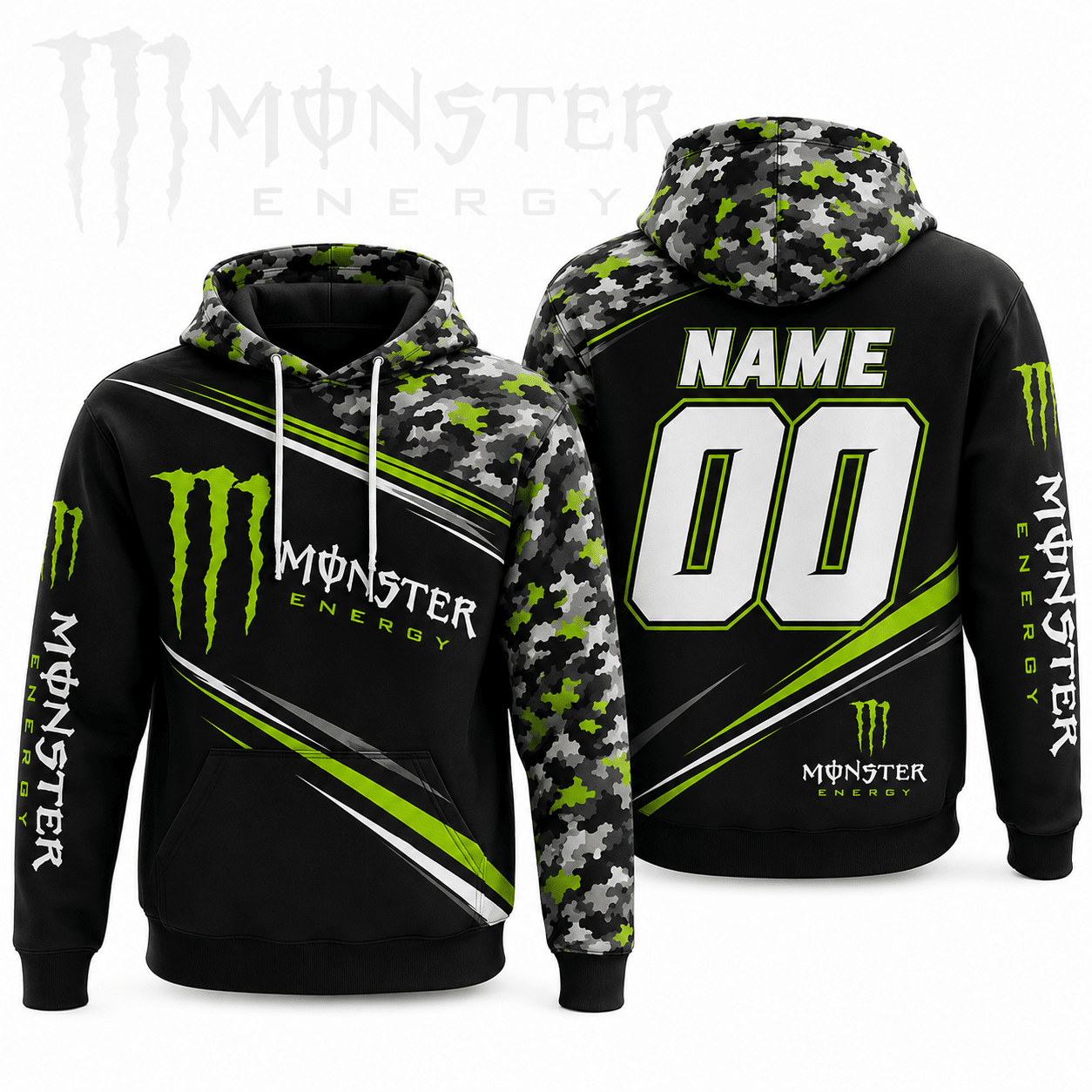 Motocross  Monster Enegry Hoodie
