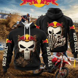 Motocross Hoodie – Fckn Send It – Red Bull