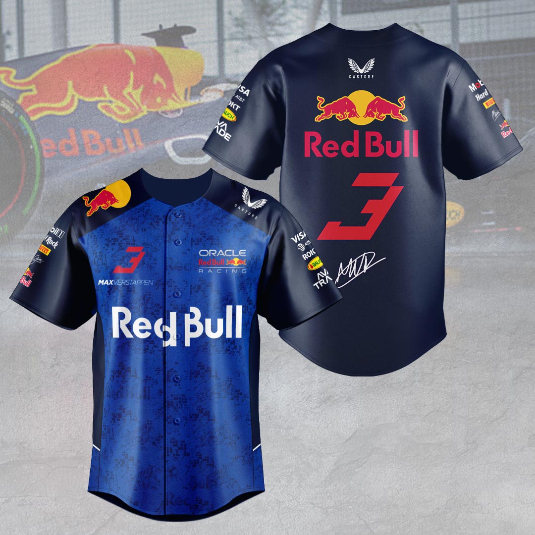 Red Bull Racing x Max Verstappen 2026 Baseball Jersey - HOATT16045