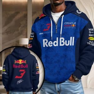 Custom name Red Bull Racing Red Bull Racing x Max Verstappen 3D Unisex Waffle Hoodie – HOATT16016 Full Custom Name 2024 for motocross girls and dirt bike rid...