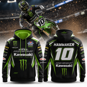 Seth Hammaker Monster Energy Pro Circuit Kawasaki 250SX AMA Supercross 2026 Premium Hoodie