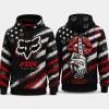 Shut The Fxck Up – Fox Racing USA Flag Dark Hoodie X46
