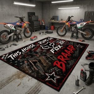 Custom name AMA Motocross Rug -Father and Son – USA 250th Anniversary Brands for motocross girls and dirt bike riders - Brands view 1