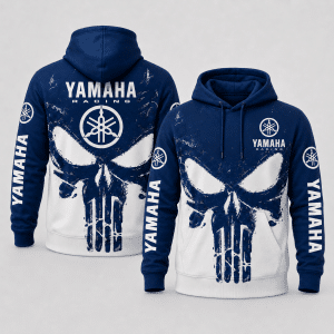 Yamaha Racing Punisher Skull Hoodie X35