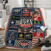 Fox Racing Blanket– Patriotic American Motocross BLK2