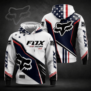 Fox Racing American Flag Hoodie 250 Years of Freedom – Patriotic Motocross Hoodie for Men & Women X80