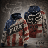 Fox Racing American Flag Hoodie 250 Years of Freedom – Patriotic Motocross Hoodie for Men & Women X79