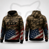 Fox Racing Hoodie – Patriotic American Flag Motocross Pullover X101