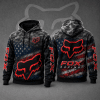 Fox Racing Hoodie – Patriotic American Flag Motocross Pullover X93