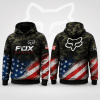 Fox Racing Hoodie – Patriotic American Flag Motocross Pullover X95