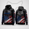 Fox Racing Hoodie – Patriotic American Flag Motocross Pullover X96