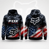 Fox Racing Hoodie – Patriotic American Flag Motocross Pullover X98