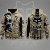 Fox Racing Hoodie – Skull American Flag Motocross Pullover X88