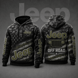 Jeep Hoodie – Patriotic American Flag Pullover X103