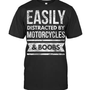 Motorcycles Boobs Funny Rally Biker Motocross Road Motocross T Shirt