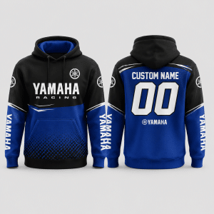 Yamaha Racing Custom Name Hoodie X55