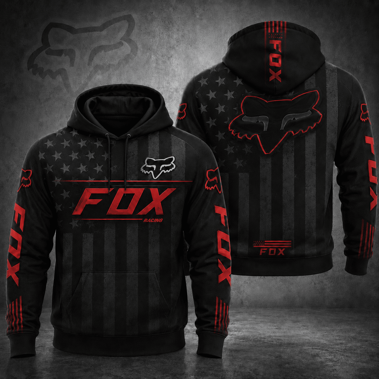 Fox Racing American Flag Hoodie 250 Years of Freedom – Patriotic Motocross Hoodie for Men & Women X81